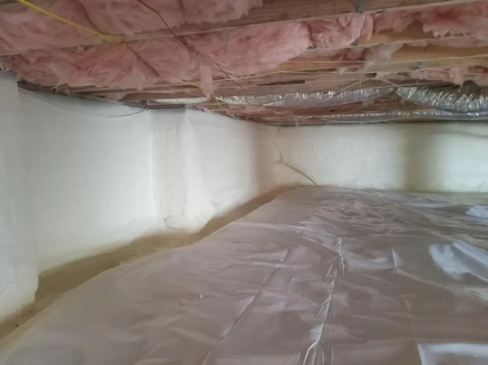 Crawl space encapsulation with closed-cell spray foam for Metal Roof Coating in Palm Coast