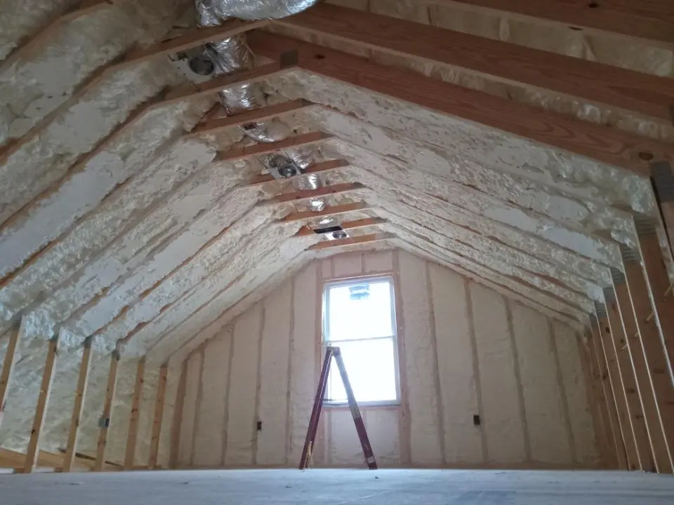 Spray foam roofing application for Crawl Space Insulation project in Palm Coast